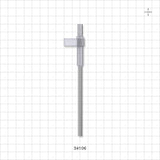 OneShot™ Inova Style Single-Use Filling Needle, 8 mm Hub, Barbed - 4 mm Needle ID; Fits 3/16 inch ID Tubing (0.188 inch, 4.76 mm) - 34106