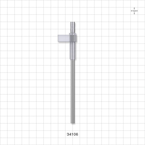 OneShot™ Inova Style Single-Use Filling Needle, 8 mm Hub, Barbed - 4 mm Needle ID; Fits 3/16 inch ID Tubing (0.188 inch, 4.76 mm) - 34106
