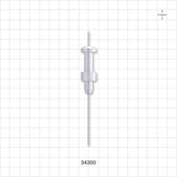 OneShot™ IMA Style Single-Use Filling Needle, Non-Barbed - 0.8 mm Needle ID; Fits 1/32 inch ID Tubing (0.031 inch, 0.79 mm) - 34300