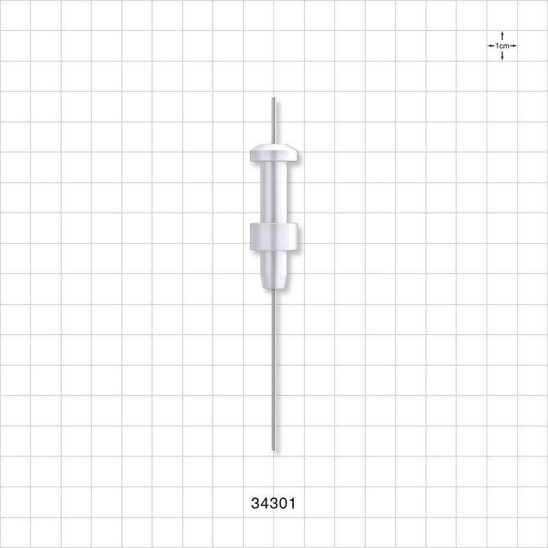 OneShot™ IMA Style Single-Use Filling Needle, Non-Barbed - 1 mm Needle ID; Fits 3/64 inch ID Tubing (0.047 inch, 1.19 mm) - 34301