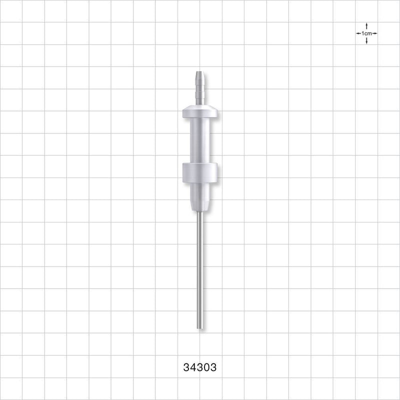 OneShot™ IMA Style Single-Use Filling Needle, Barbed - 2.1 mm Needle ID; Fits 1/8 inch ID Tubing (0.125 inch, 3.18 mm) - 34303