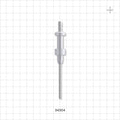 OneShot™ IMA Style Single-Use Filling Needle, Barbed - 3 mm Needle ID; Fits 1/8 inch ID Tubing (0.125 inch, 3.18 mm) - 34304