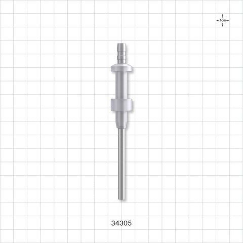 OneShot™ IMA Style Single-Use Filling Needle, Barbed - 4 mm Needle ID; Fits 3/16 inch ID Tubing (0.188 inch, 4.76 mm) - 34305