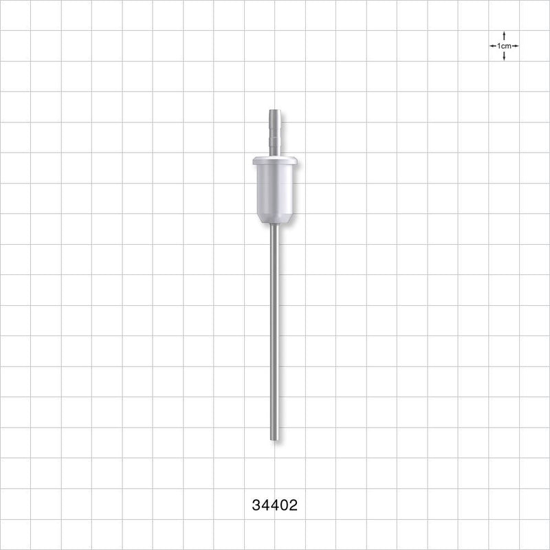 OneShot™ Bausch and Ströbel Style Single-Use Filling Needle, Barbed - 2.5 mm Needle ID; Fits 1/8 inch ID Tubing (0.125 inch, 3.18 mm) - 34402