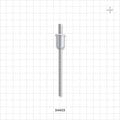 OneShot™ Bausch and Ströbel Style Single-Use Filling Needle, Barbed - 3.2 mm Needle ID; Fits 1/8 inch ID Tubing (0.125 inch, 3.18 mm) - 34403