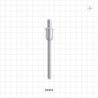 OneShot™ Bausch and Ströbel Style Single-Use Filling Needle, Barbed - 4 mm Needle ID; Fits 3/16 inch ID Tubing (0.188 inch, 4.76 mm) - 34404