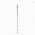 OneShot™ Syntegon PreVAS Style Single-Use Filling Needle, Barbed - 2.1 mm Needle ID; Fits 1/8 inch ID Tubing (0.125 inch, 3.18 mm) - 34501