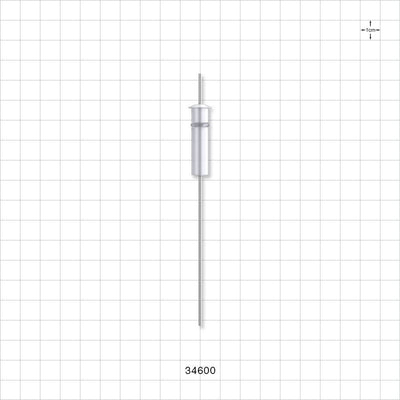 OneShot™ Cytiva Style Single-Use Filling Needle, Non-Barbed - 1 mm Needle ID; Fits 3/64 inch ID Tubing (0.047 inch, 1.19 mm) - 34600