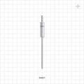 OneShot™ Cytiva Style Single-Use Filling Needle, Barbed - 2 mm Needle ID; Fits 1/8 inch ID Tubing (0.125 inch, 3.18 mm) - 34601