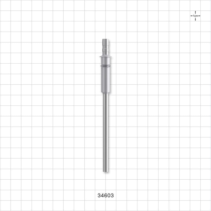 OneShot™ Cytiva Style Single-Use Filling Needle, Barbed - 4 mm Needle ID; Fits 3/16 inch ID Tubing (0.188 inch, 4.76 mm) - 34603