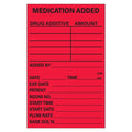 Precision Dynamics Corp. Label Fluorescent Red 3x2" Rl - N-215