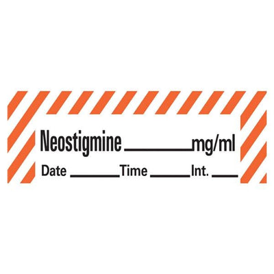 Precision Dynamics Corp. Anesthesia Tape DTI Neostigmine mg/ml Red/White 1/2x500" 1/Rl - ANS-15