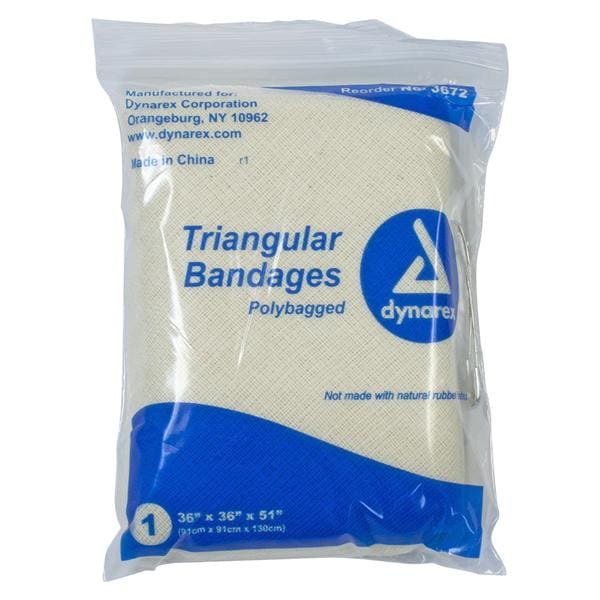 Dynarex Corporation Cotton Bandage 36x36x51" Triangle  - 3672