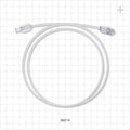 Bonded High-Durometer Extension Line, Female Luer Lock to Male Luer Lock - 90A Durometer; 0.066 inch ID x 0.122 inch OD (1.7 mm x 3.1 mm); 36 inch (914.4 mm); 100 psi - 36214