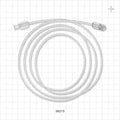 Bonded High-Durometer Extension Line, Female Luer Lock to Male Luer Lock - 90A Durometer; 0.066 inch ID x 0.122 inch OD (1.7 mm x 3.1 mm); 60 inch (1524 mm); 100 psi - 36215