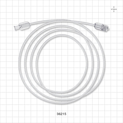 Bonded High-Durometer Extension Line, Female Luer Lock to Male Luer Lock - 90A Durometer; 0.066 inch ID x 0.122 inch OD (1.7 mm x 3.1 mm); 60 inch (1524 mm); 100 psi - 36215