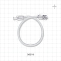 Bonded Non-Braided High Pressure Extension Line, Female Luer Lock, Male Luer Lock - 0.085 inch ID x 0.185 inch OD (2.2 mm x 4.7 mm); 10 inch (254 mm); 1000 psi - 36216