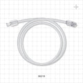 Bonded Non-Braided, High-Pressure Extension Line, Female Luer Lock to Male Luer Lock - 0.085 inch ID x 0.185 inch OD (2.2 mm x 4.7 mm); 30 inch (762 mm); 1000 psi - 36218