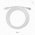 Bonded Non-Braided, High-Pressure Extension Line, Female Luer Lock to Male Luer Lock - 0.085 inch ID x 0.185 inch OD (2.2 mm x 4.7 mm); 48 inch (1219 mm); 1000 psi - 36219