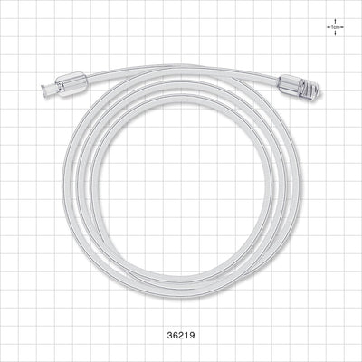 Bonded Non-Braided, High-Pressure Extension Line, Female Luer Lock to Male Luer Lock - 0.085 inch ID x 0.185 inch OD (2.2 mm x 4.7 mm); 48 inch (1219 mm); 1000 psi - 36219
