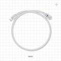 Bonded Non-Braided, High-Pressure Extension Line, Female Luer Lock to Rotating Male Luer Lock - 0.085 inch ID x 0.185 inch OD (2.2 mm x 4.7 mm); 20 inch (508 mm); 1000 psi - 36220