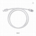 Bonded Braided High-Pressure Extension Line, Female Luer Lock to Male Luer Lock - 0.069 inch ID x 0.139 inch OD (1.8 mm x 3.5 mm); 30 inch (762 mm); 1200 psi - 36223