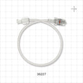 Bonded Braided High-Pressure Extension Line, Female Luer Lock to Rotating Male Luer Lock - 0.071 inch ID x 0.144 inch OD (1.8 mm x 3.7 mm); 12 inch (304.8 mm); 1200 psi - 36227