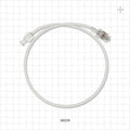 Bonded Braided High-Pressure Extension Line, Female Luer Lock to Rotating Male Luer Lock - 0.071 inch ID x 0.144 inch OD (1.8 mm x 3.7 mm); 20 inch (508 mm); 1200 psi - 36228