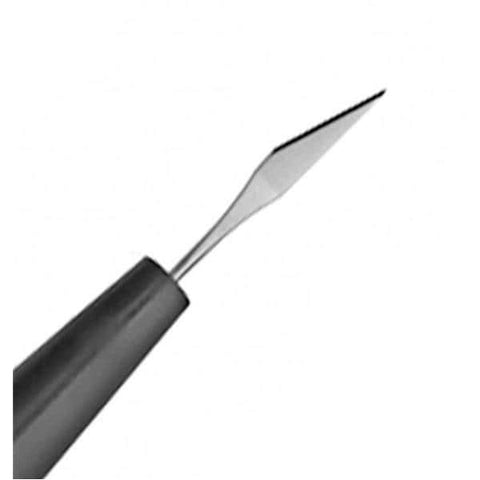 Beaver-Visitec Blade Surgical Optimum Strt Edg Angled 15 Degrees Stainless Steel Strl Disp 5/Bx  - 374881