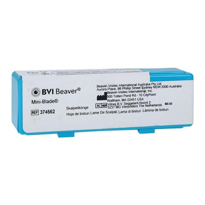 Beaver-Visitec Blade Orthopedic #62 1-1/4" Stainless Steel Sterile Disposable 24/Bx - 374562