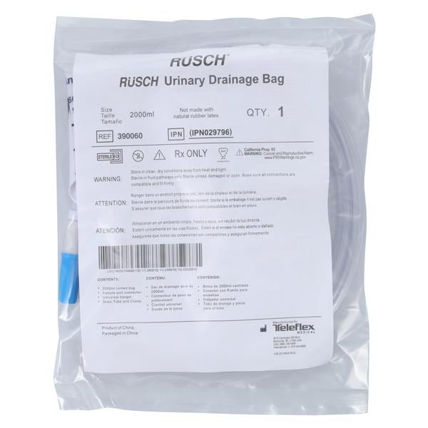 Teleflex LLC Bag Drainage 2mL Vinyl Vented/Bottom Outlet Tube 20/Bx - 390060