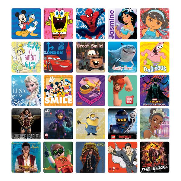 Office Supplies & Practice Mkt Stickers Licensed 2.5 in Assorted 5000/Package - PS500