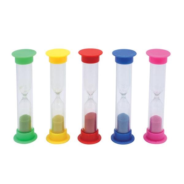 Office Supplies & Practice Mkt 2 Minutes Brushing Timer 3.5 in Assorted Colors 50/Package - S2998