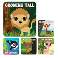Sherman Specialty Stickers Animal Assortment Growing 100/Rl - PS600