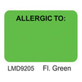Office Supplies & Practice Mkt Label Chart Allergic Green 1"x1.5" 500/Roll - LDNADL19205