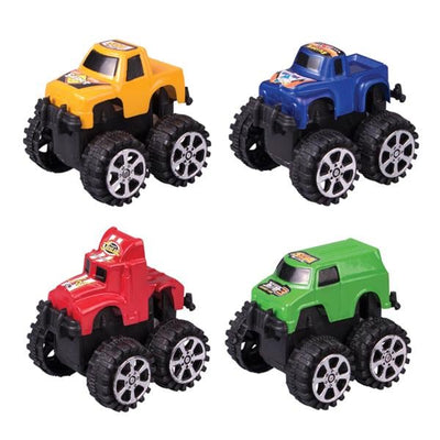 Office Supplies & Practice Mkt Toy Monster Trucks Assorted Colors Plastic 3 in 36/Bag - S2436