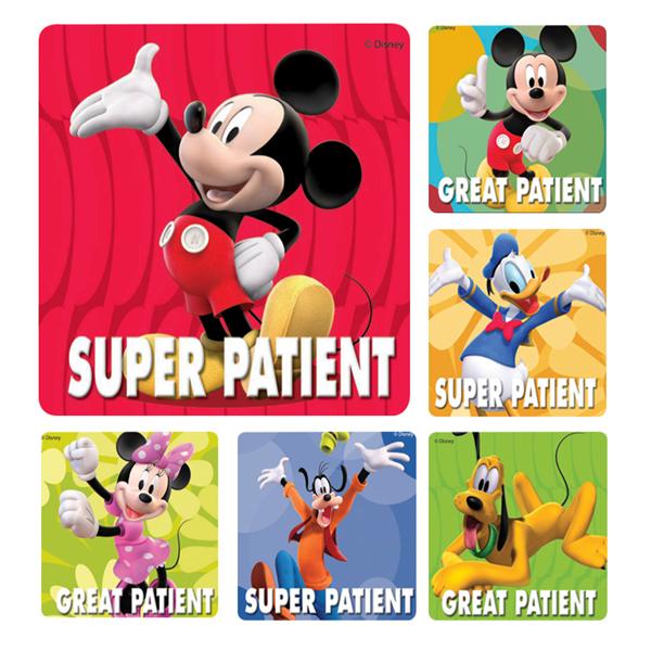 Office Supplies & Practice Mkt Stickers 2.5 in x 2.5 in Disney Characters Assorted 100/Rl - PS373