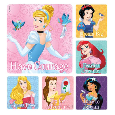 Office Supplies & Practice Mkt Stickers 2.5 in x 2.5 in Princess Assorted 100/Rl - PS377