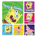 Office Supplies & Practice Mkt Stickers 2.5 in x 2.5 in Spongebob 1 Assorted 100/Rl - PS346