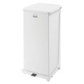Newell Brands Dist. LLC Defender Step-On Waste Can 13 Gallon White 12.5x12.5x27" wtih Step-On Pedal Each - FGST24EPLWH