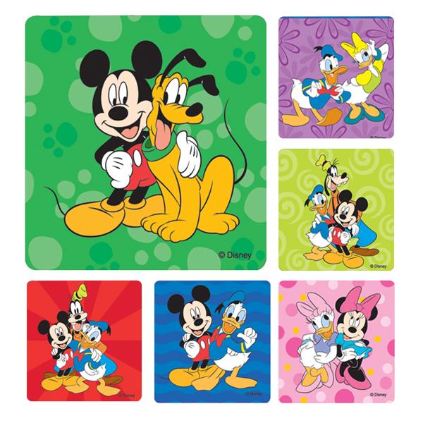 Office Supplies & Practice Mkt Stickers 2.5 in x 2.5 in Disney Pals Assorted 100/Rl - PS186