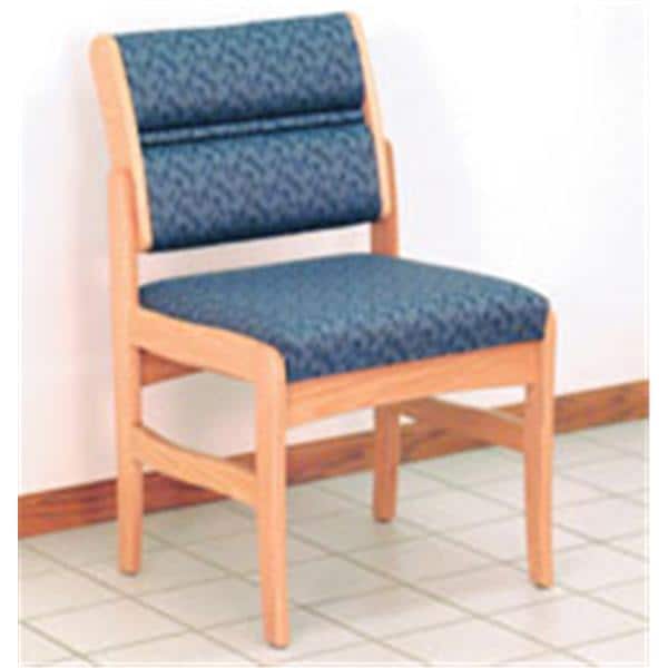 Wooden Mallet Dakota Wave Valley Guest Chair w/o Arm Dlx Fbrc MltClr Each - DW4-1D