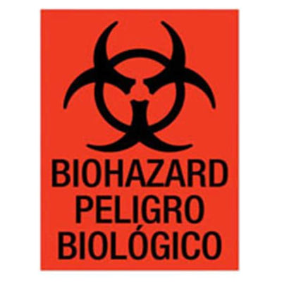 Office Supplies & Practice Mkt Label Biohazard Red Fluorescnt6.5x9 5/Package - LDNCTL100C