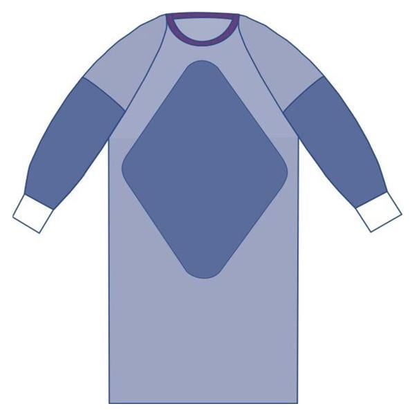 Medline Industries Inc Aurora Surgical Gown AAMI Level 3 Large Blue 30/Ca - DYNJP2804