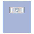 Medline Industries Inc 65x7" Sterile incise Drape 1-1/2x2-1/2" Fenestrated  - DYNJP7005