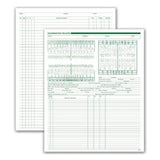Office Supplies & Practice Mkt Exam / Account Record Dental Charts 2-Sided 8.5 in x 11 in White Green Ink 250/Package - 552