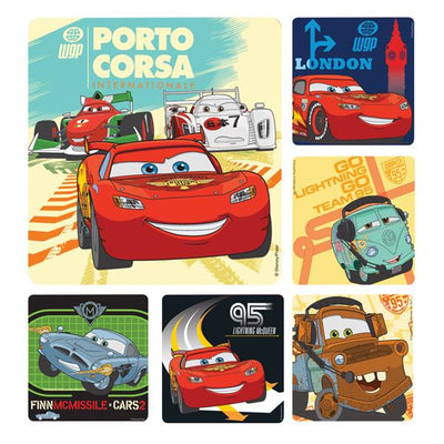 Office Supplies & Practice Mkt Stickers 2.5 in x 2.5 in Disney Cars 2 Assorted 100/Rl - PS464