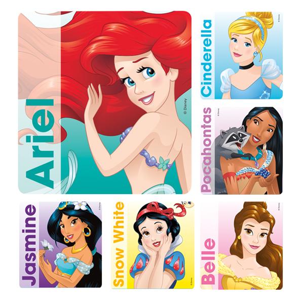 Office Supplies & Practice Mkt Stickers 2.5 in x 2.5 in Princess Portrati Assorted 100/Rl - PS245