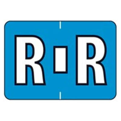 Arden Label, Inc Colwell Jewel Tone "R" Blue Labels 1.5"x1" 500/Rl - JT1000-R