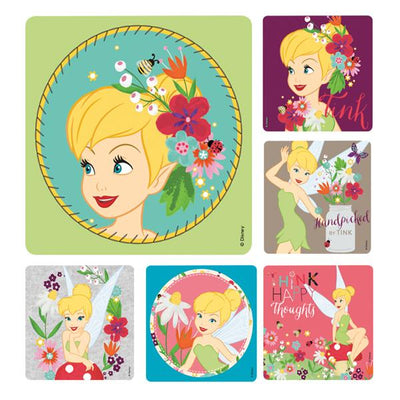 Office Supplies & Practice Mkt Stickers 2.5 in x 2.5 in Tinkerbell Assorted 100/Rl - PS618